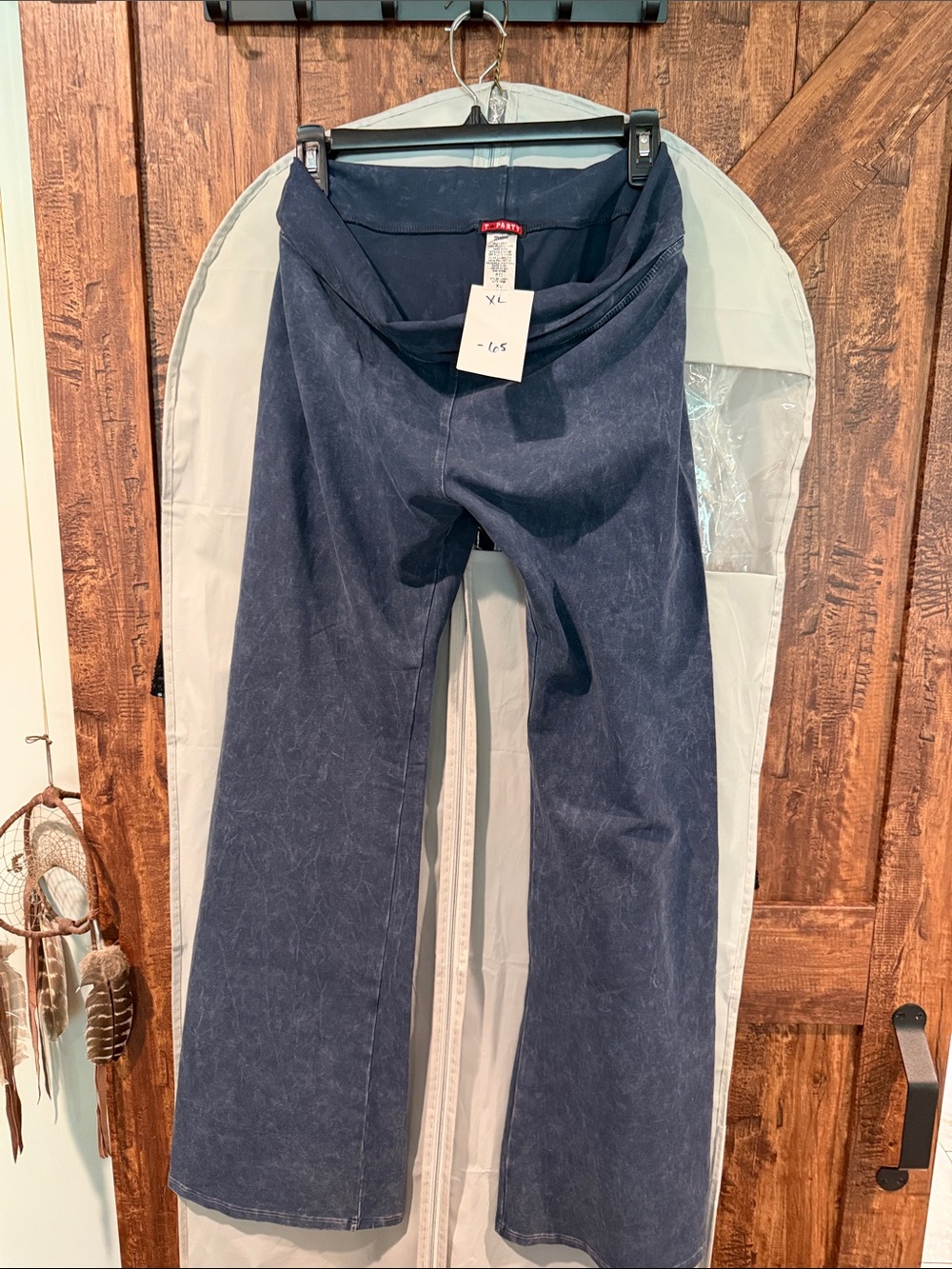 T Party Fashion Wide-Leg yoga pants in Navy